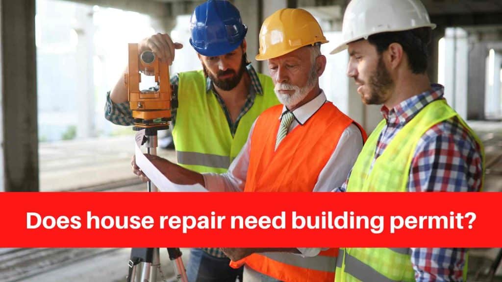 Does house repair need building permit